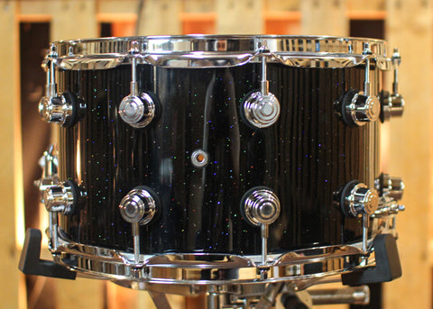 DW Performance Black Mirra Snare Drum - 8x14