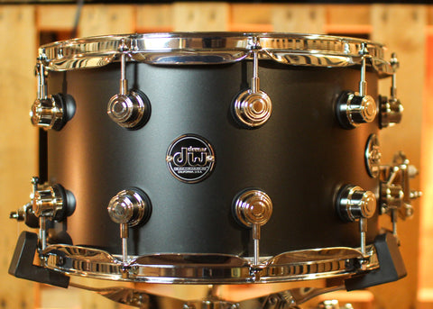 DW Performance Charcoal Metallic Hard Satin Snare Drum - 8x14