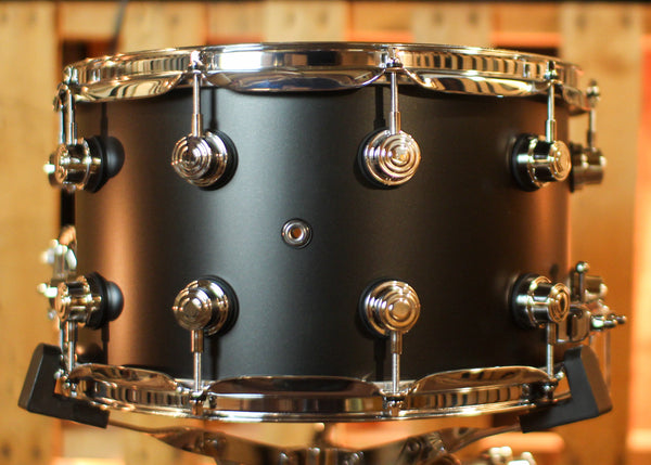 DW Performance Charcoal Metallic Hard Satin Snare Drum - 8x14