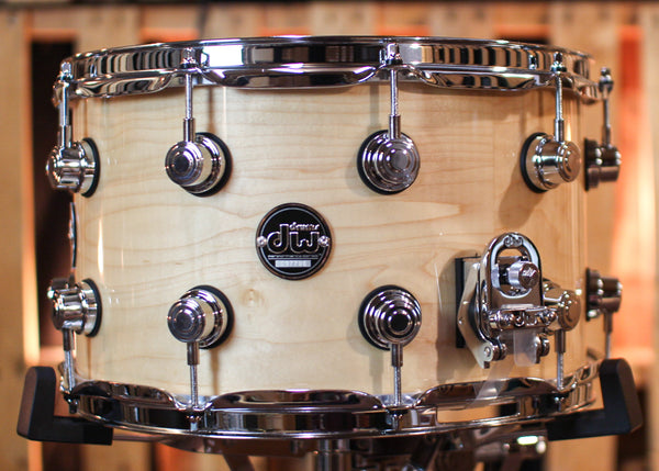 DW Performance Natural Lacquer Snare Drum - 8x14