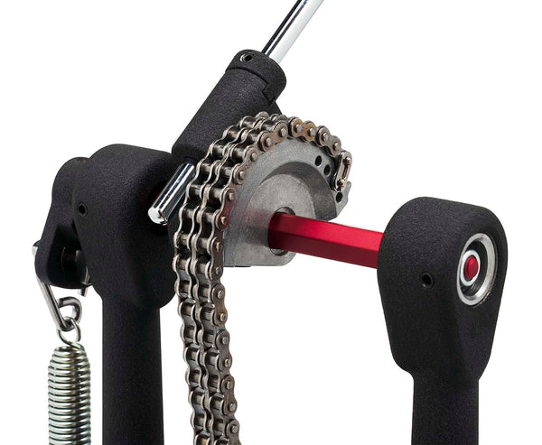 DW 5000 Series Accelerator Double Chain Drive Extended Footboard Single Bass Drum Pedal - DWCP5000AD4XF