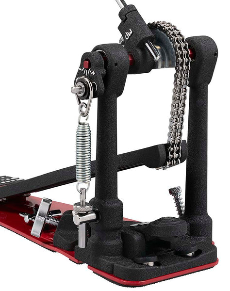 DW 5000 Series Accelerator Double Chain Drive Extended Footboard Single Bass Drum Pedal - DWCP5000AD4XF