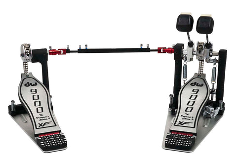 Used DW 9000 Series Double Chain Drive Extended Footboard Double Pedal - DWCP9002XF