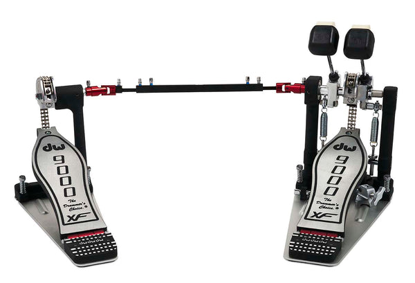 DW 9000 Series Double Chain Drive Extended Footboard Double Bass Drum Pedal - DWCP9002XF