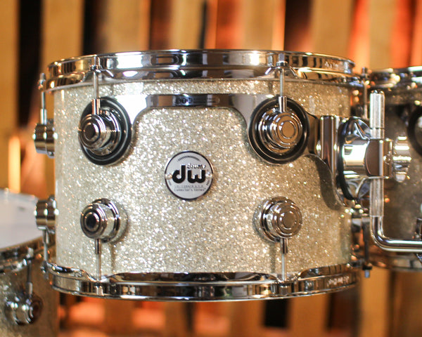 DW Collector's Cherry Mahogany Broken Glass Drum Set - 22,8,10,12,16,18 - SO#1398396