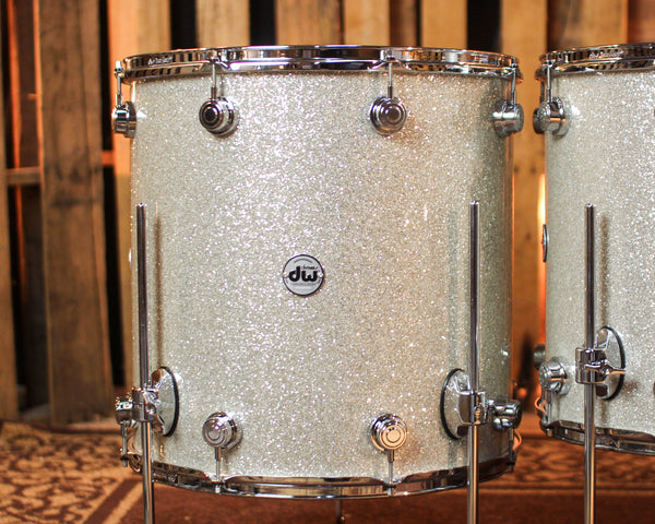 DW Collector's Cherry Mahogany Broken Glass Drum Set - 22,8,10,12,16,18 - SO#1398396