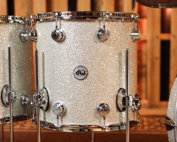 DW Collector's Cherry Mahogany Broken Glass Short Stack Drum Set - 22,8,10,12,14,16 - SO#1398396