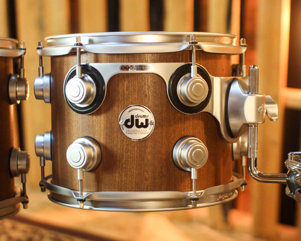 DW Collector's Cherry Mahogany Natural Satin Oil Drum Set - 22,10,12,16 - SO#1439019