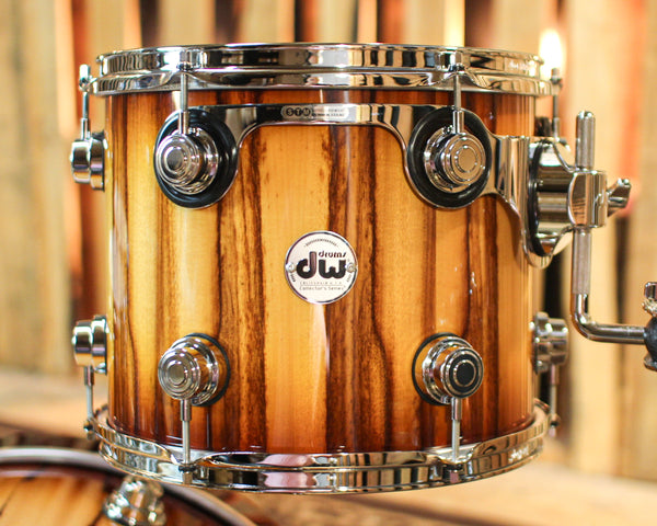 DW Collector's Cherry Purplecore Burnt Toast Burst over Chechen Drum Set - 22,12,14,16 - SO#1349104