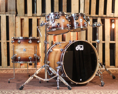 DW Collector's Cherry Purplecore Satin Tobacco Burst Drum Set - 22,10,12,16 - SO#1418886