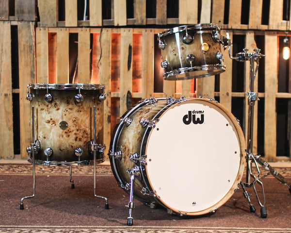 DW Collector's Jazz Maple Gum Mapa Burl Drum Set - 14x22,9x13,16x16 - SO#1355613