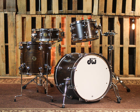 DW Collector's Jazz Cherry Gum Walnut Stain Drum Set - 20,12,14,14sn - SO#1420475