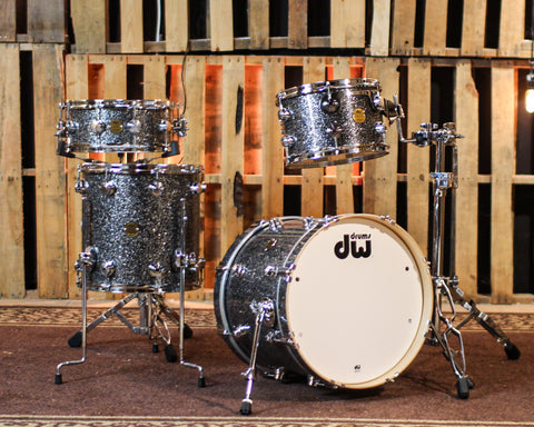 DW Collector's Jazz Maple Gum Black Galaxy Drum Set - 18,12,14,14sn - SO#1393931