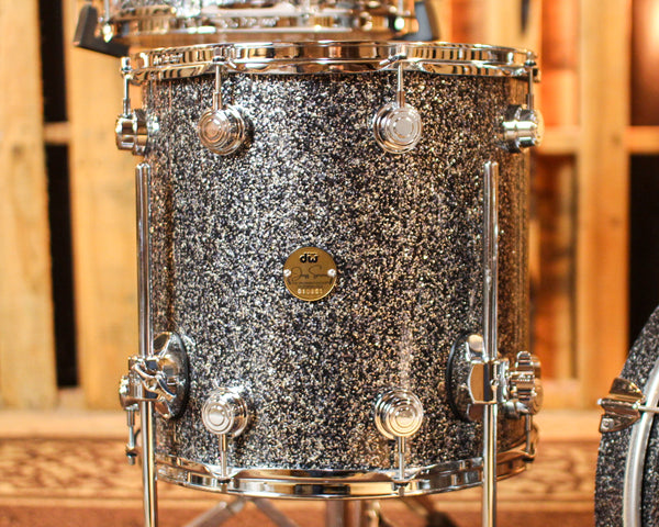 DW Collector's Jazz Maple Gum Black Galaxy Drum Set - 18,12,14,14sn - SO#1393931