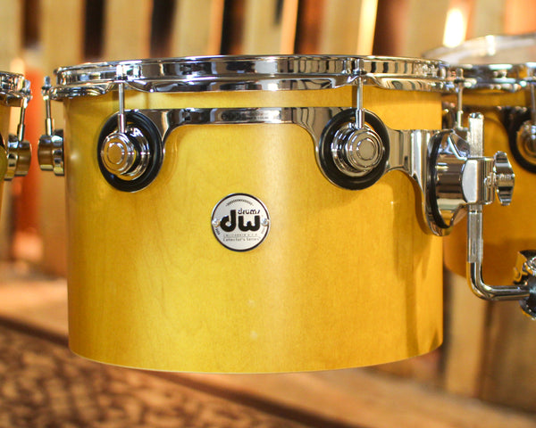 DW Collector's Maple 333 Amber Satin Oil Concert Tom Drum Set - 22,12,13,14,15,16,18 - SO#1439025