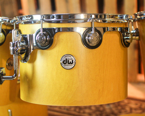 DW Collector's Maple 333 Amber Satin Oil Concert Tom Drum Set - 22,12,13,14,15,16,18 - SO#1439025