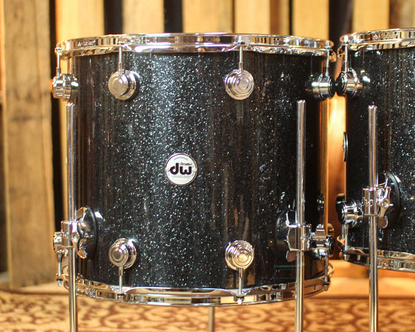 DW Collector's Maple 333 Black Ice Drum Set - 22,10,12,14,16 - SO#1452309