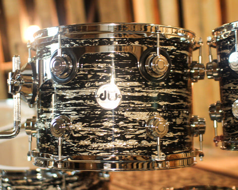 DW Collector's Maple 333 Black Oyster Glass Drum Set - 22,10,12,14,16 - SO#1420562