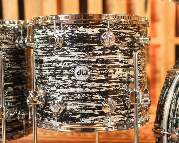 DW Collector's Maple 333 Black Oyster Glass Drum Set - 22,10,12,14,16 - SO#1420562