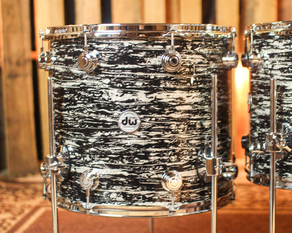 DW Collector's Maple 333 Black Oyster Glass Drum Set - 22,10,12,14,16 - SO#1420562