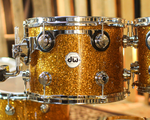 DW Collector's Maple 333 Burnt Orange Glass Drum Set - 22,10,12,14,16 - SO#1452310