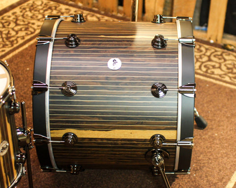 DW Collector's 333 Brass Pinstripe Ziricote Drum Set - 22,10,12,14,16 - SO#1353664