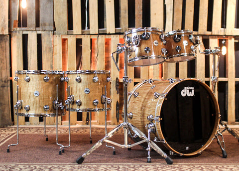 DW Collector's 333 Heartwood Curly Maple Drum Set - 22,10,12,14,16 - SO#1382339