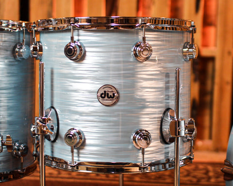DW Collector's Maple 333 Pale Blue Oyster Drum Set - 22,10,12,14,16 - SO#1382083