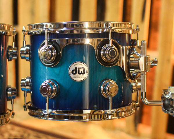 DW Collector's Maple 333 Regal to Royal Blue Burst Drum Set - 22,10,12,16 - SO#1448301