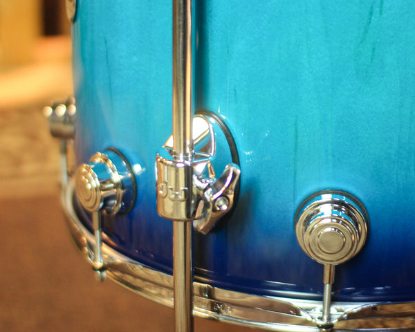DW Collector's Maple 333 Regal to Royal Blue Burst Drum Set - 22,10,12,16 - SO#1448301
