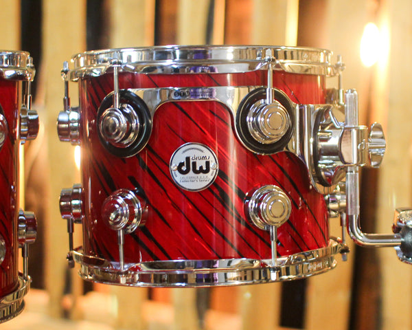 DW Collector's Maple 333 Twisted Red Lava Drum Set - 22,10,12,16 -  SO#1447459