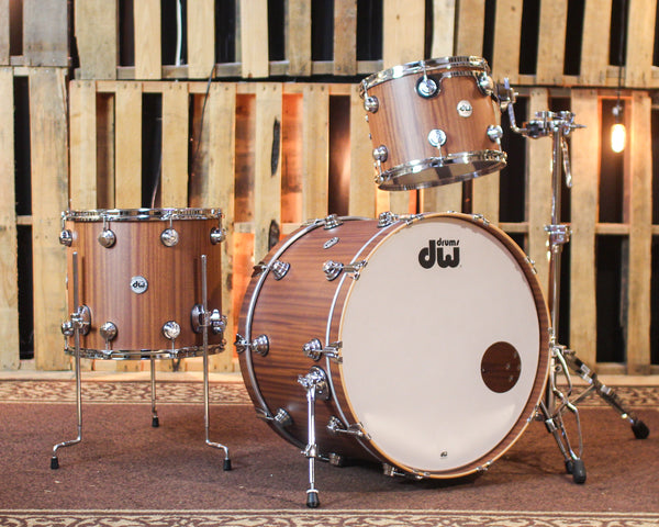DW Collector's Maple Mahogany Natural Hard Satin Drum Set - 24,13,16 - SO#1326687