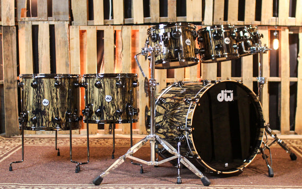 DW Collector's Maple Mahogany Royal Ebony Drum Set - 22,8,10,12,14,16 - SO#1388752