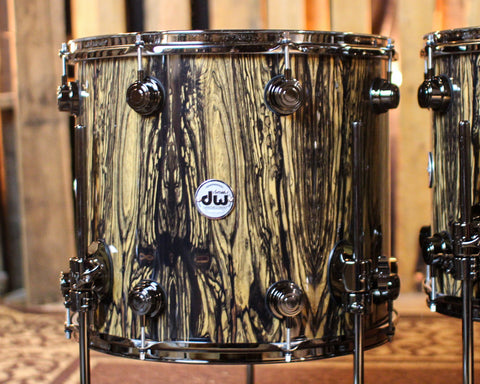 DW Collector's Maple Mahogany Royal Ebony Drum Set - 22,8,10,12,14,16 - SO#1388752