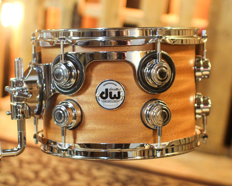 DW Collector's Maple Mahogany Natural Satin Oil Drum Set - 16,10,13,13 - SO#1439014