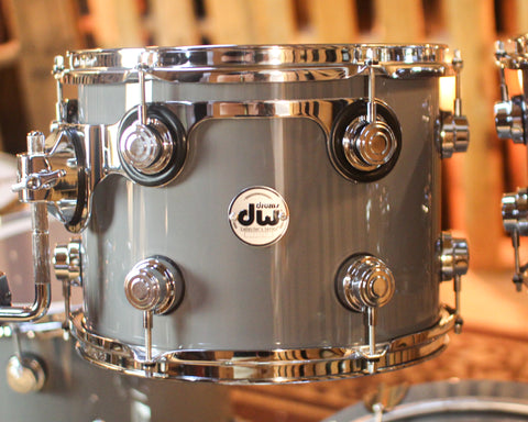 DW Collector's Maple Mahogany Solid Grey Lacquer Drum Set - 22,10,12,14,16 - SO#1438707