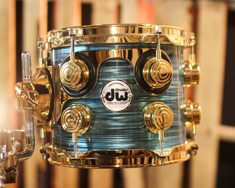 DW Collector's Maple Mahogany Turquoise Oyster Drum Set - 22,8,10,12,14,16 - SO#1417215
