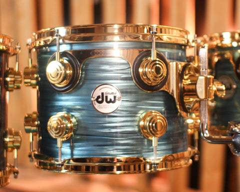 DW Collector's Maple Mahogany Turquoise Oyster Drum Set - 22,8,10,12,14,16 - SO#1417215