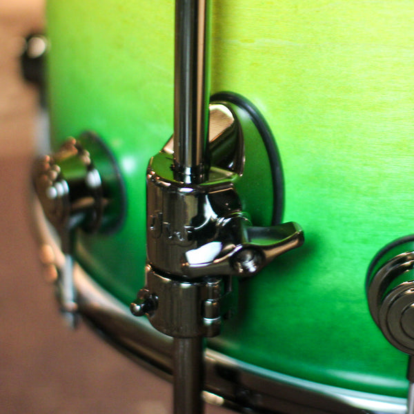 DW Collector's Maple SSC Amber to Emerald Green Burst Drum Set - 22,10,12,16 - SO#1401765