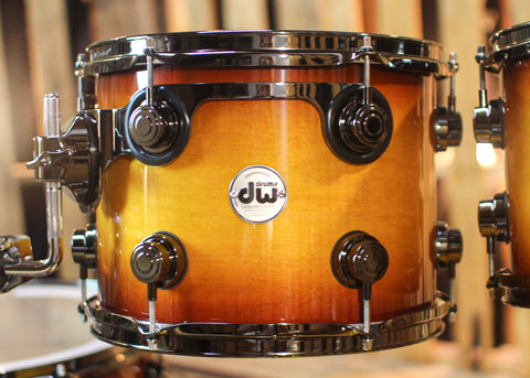 DW Collector's Maple SSC Amber to Tobacco Burst Drum Set - 22,10,12,16 - SO#1313035