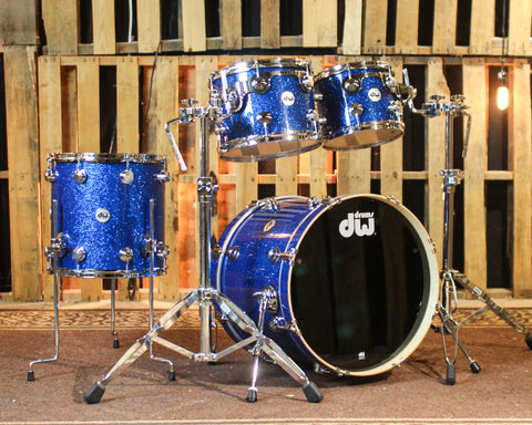 DW Collector's Maple SSC Blue Glass Drum Set - 20,10,12,14 - SO#1438336