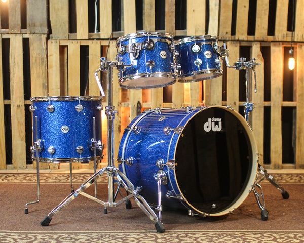DW Collector's Maple SSC Blue Glass Drum Set - 22,10,12,16 - SO#1450662