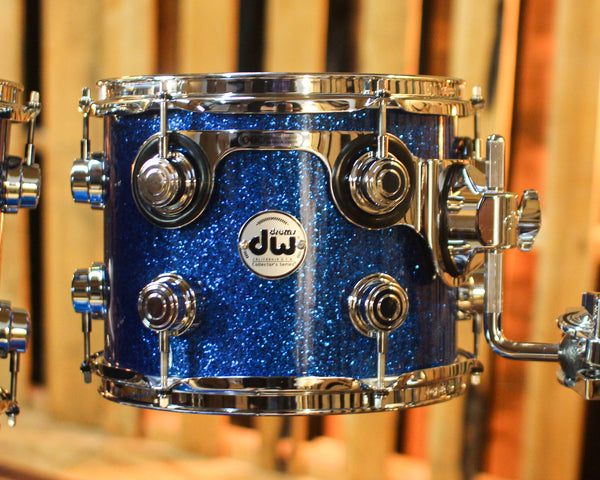 DW Collector's Maple SSC Blue Glass Drum Set - 22,10,12,16 - SO#1450662