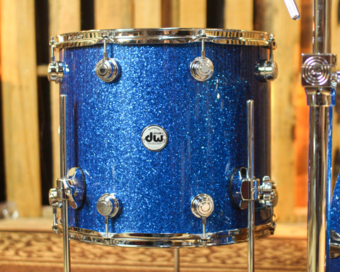 DW Collector's Maple SSC Blue Glass Drum Set - 22,10,12,16 - SO#1450662