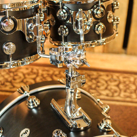 DW Collector's Maple SSC Ebony Satin Oil Drum Set - 22,10,12,16 - SO#1357438