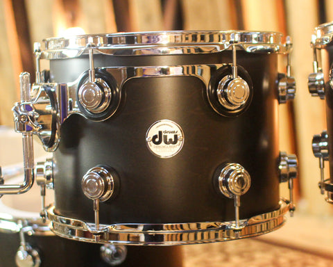 DW Collector's Maple SSC Ebony Satin Oil Drum Set - 22,8,10,12,14,16 - SO#1449939
