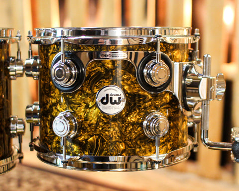 DW Collector's Maple SSC Gold Abalone Drum Set - 22,10,12,14,16 - SO#1382089
