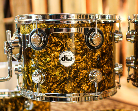 DW Collector's Maple SSC Gold Abalone Drum Set - 22,10,12,14,16 - SO#1382089