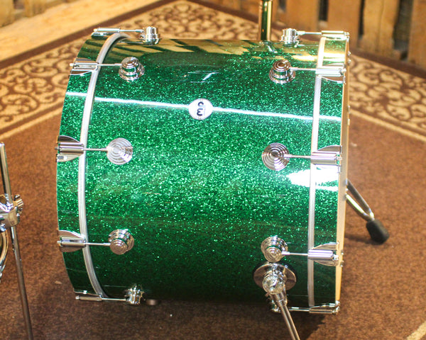 DW Collector's Maple SSC Green Glass Drum Set - 22,10,12,16 - SO#1450373