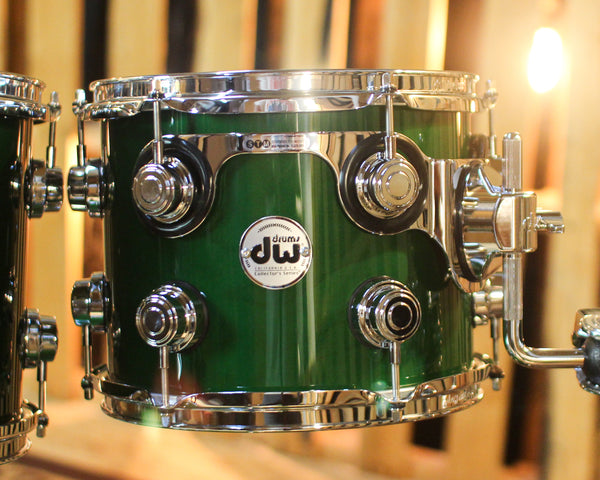 DW Collector's Maple SSC Hunter Green Lacquer Drum Set - 22,10,12,14,16 - SO#1443330